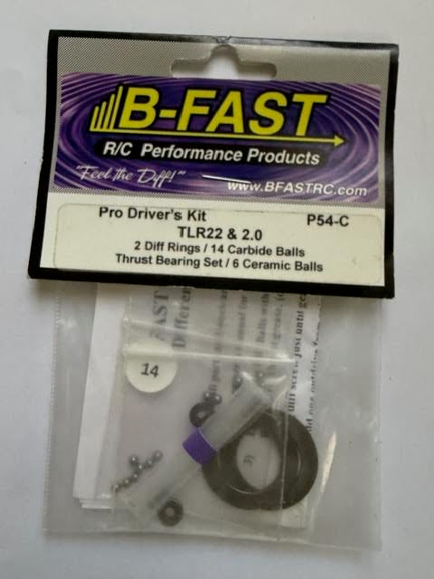 B-Fast Part #Part #BF-P54-C Pro Driver's Kit TLR22 & 2.0