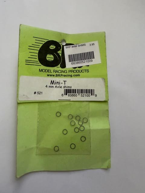 BRP Racing Part #BRP521 Mini-T 4mm Axle Shims - vintage