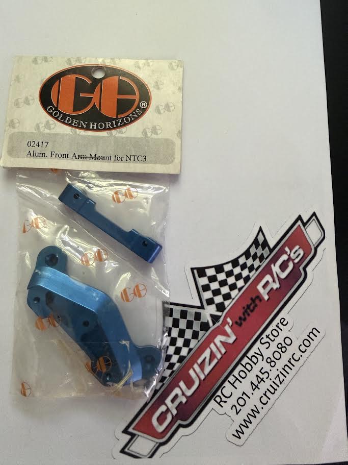 GH Golden Horizons Part #GH02417 Aluminum Front Arm Mount for NTC3 Blue