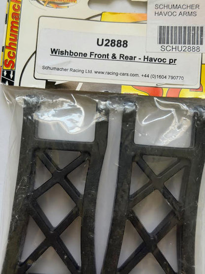 Schumacher Part #SCHU2888 Wishbone Front & Rear (pair) - Havoc, Manic