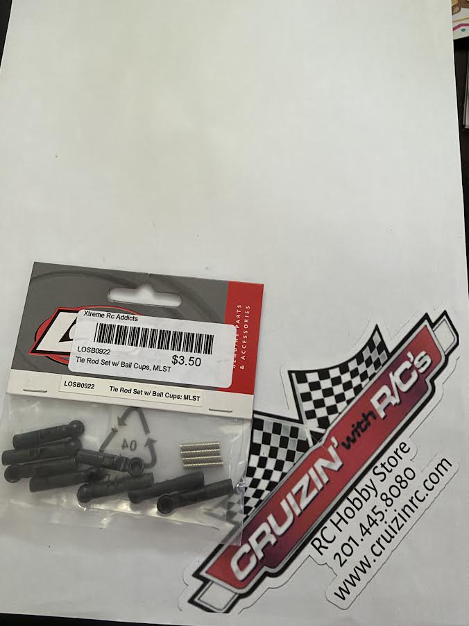 Team Losi Part #LOSB0922 Tie Rod Set W/Ball Cups (Mini-LST)