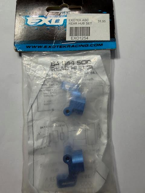 Exotek Part #EXO1254 B4 B44 SC10 T4 Rear Hub Set - Blue