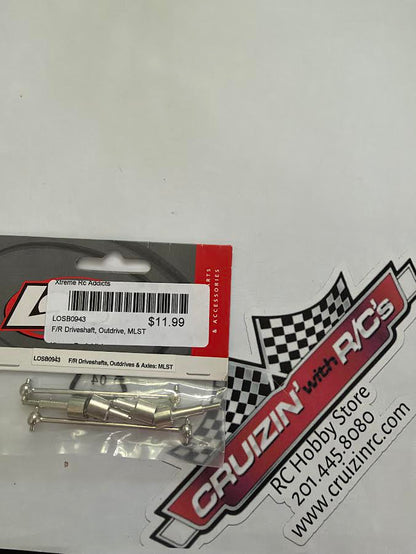 Team Losi Part #LOSB0943 Front/Rear Driveshaft, Outdrives, Axles (MLST/2)