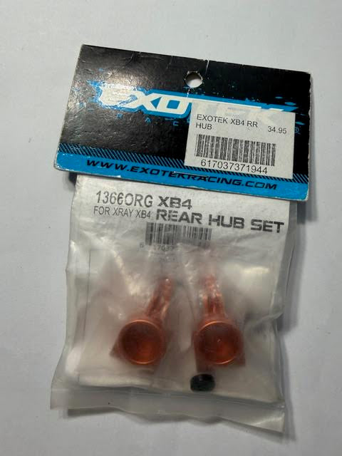 Exotek Part #EXO1366ORG XB4 for X-Ray XB4 Rear Hub Set