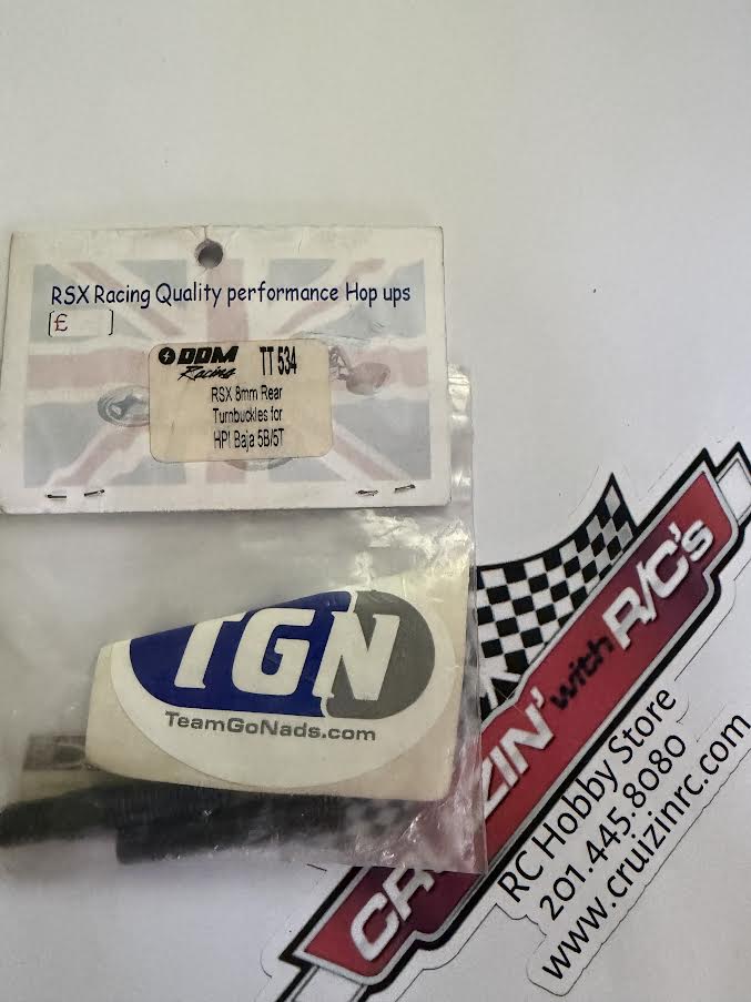 DDM Racing Part #TT534 RSX 8mm Rear Turnbuckles for HPI Baja 5B/5T