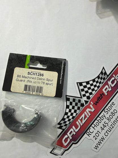 Schelle Racing Part #SCH1286 B6 Machined Delrin Spur Guard (fits up to 78 Spur)
