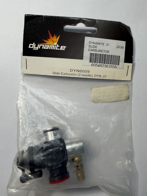 Dynamite Part #DYN6009 Slide Carburetor (2-Needle): DYN .21