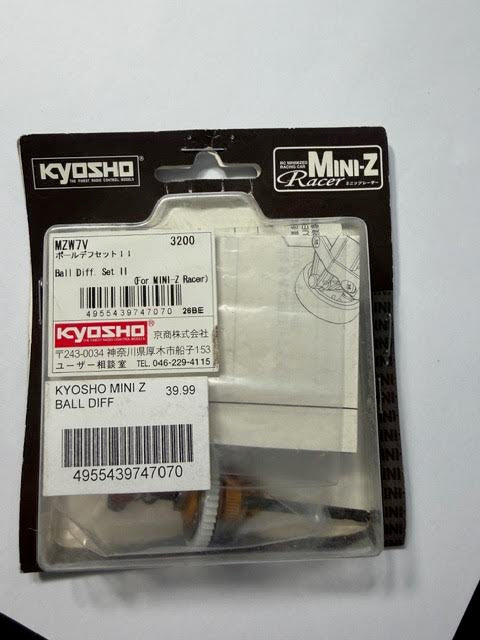 Kyosho Part #MZW7V Ball Diff Set II for Mini-Z Racer