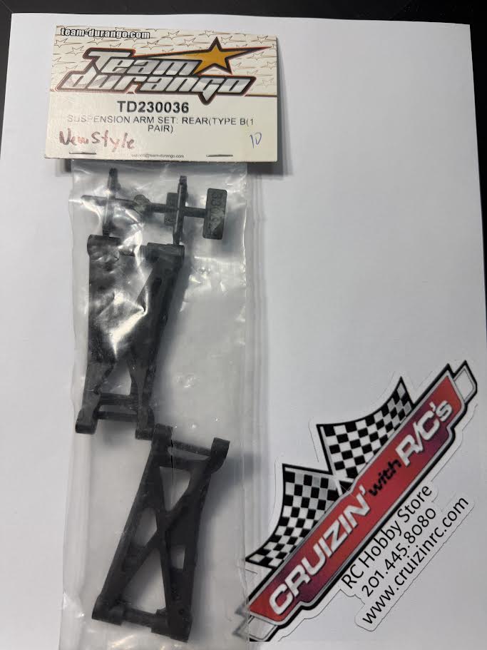Team Durango Part #TD230036 Suspension Arm Set: Rear (Type B (1pr) new style - discontinued