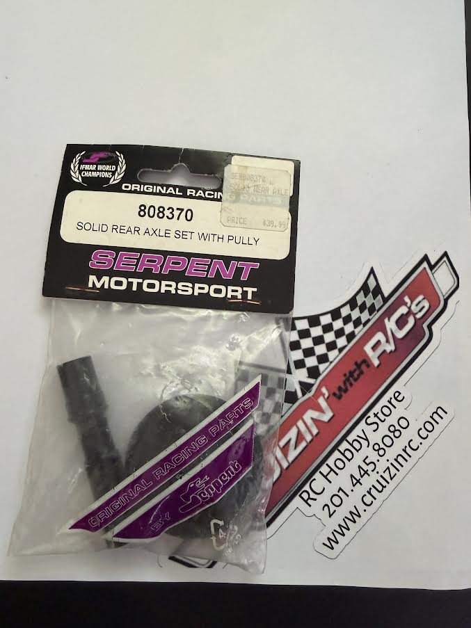 Serpent Part #SER808370 Solid Rear Axle Set with Pully