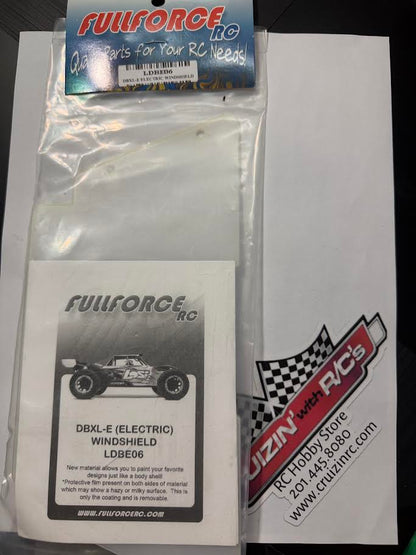 FullForce RC Part #LDBE06 LOSI DBXL Gas & DBXLE Electric 2.0 Windshield