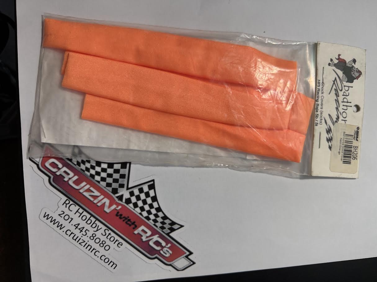 Badhorsie Part #BH206 Shock Covers (Socks) HPI Racing Baja 5b / 5t - Orange