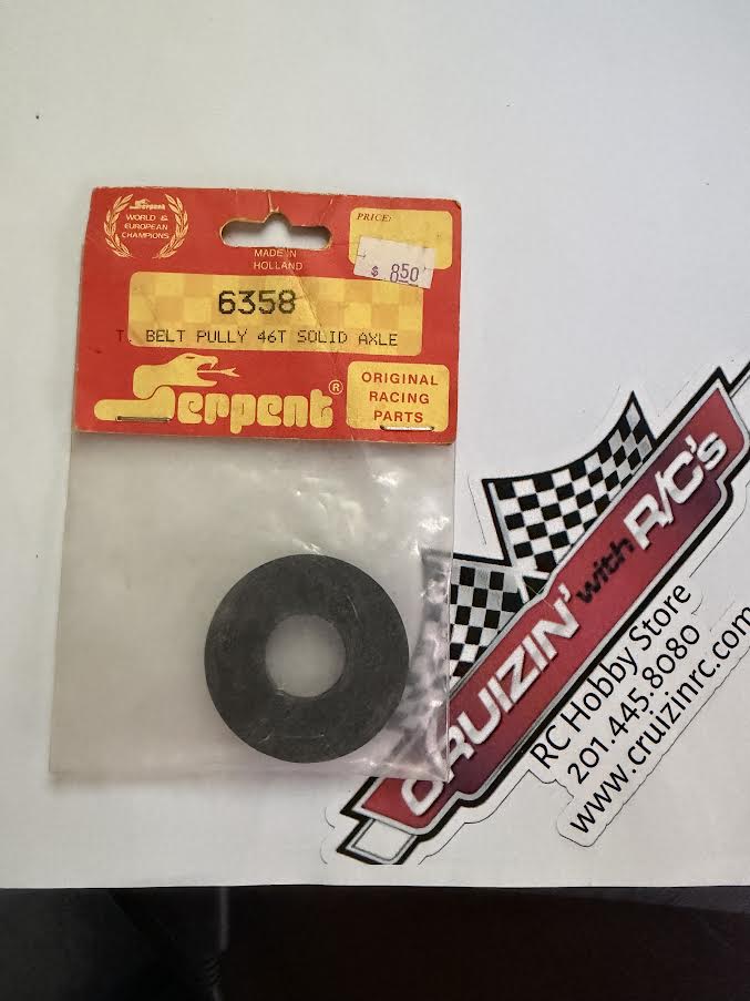 Serpent Part #SER6358 T. Belt Pulley 46T Solid Axle