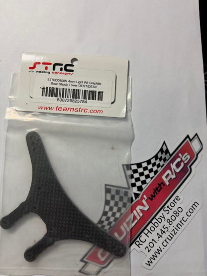 STRC Part #STR330398R 4mm Light Weight Graphite Rear Shock Tower DEST/DESC