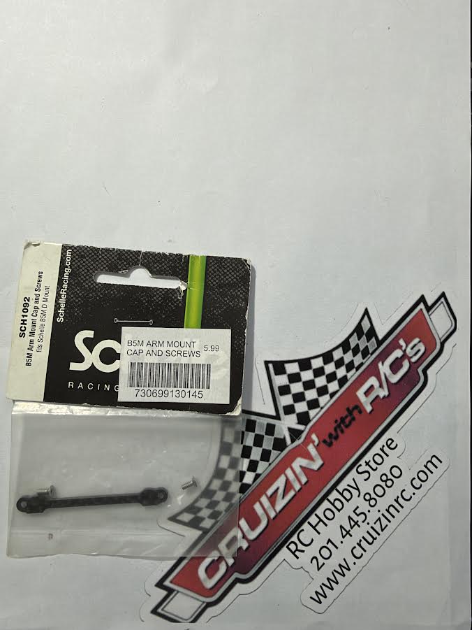 Schelle Racing Part #SCH1092 B5M Arm Mount Cap & Screws