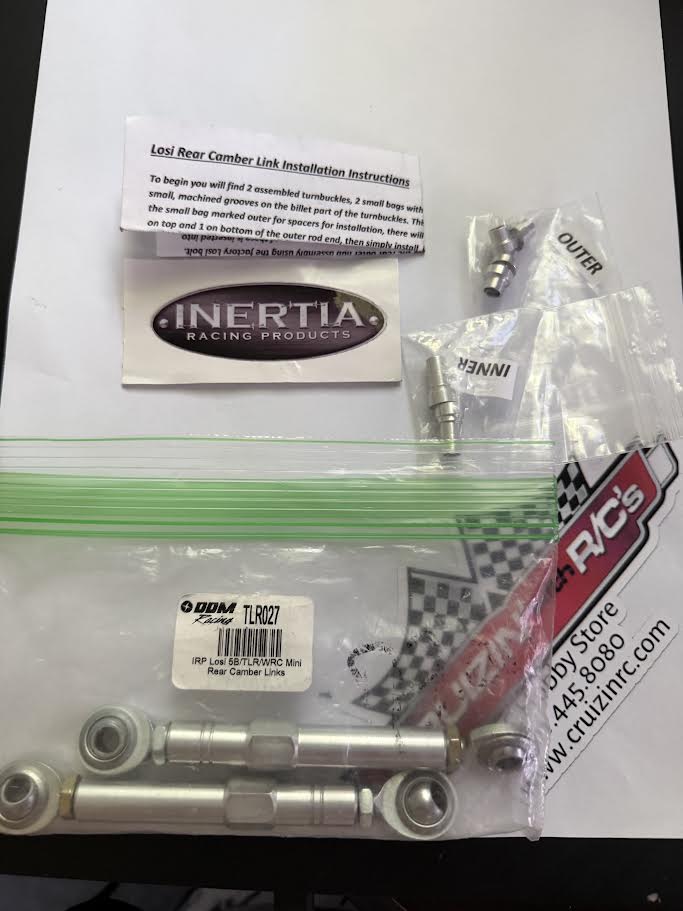 DDM Racing Part #TLR027 Inertia IRP Losi 5B/TLR/WRC Mini Rear Camber Links