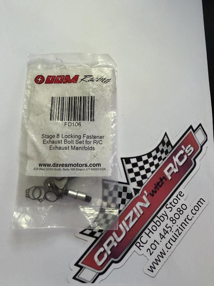 DDM Racing Part #FD106 Stage 8 Locking Fastener Exhaust Bolt Set for RC Exhaust Manifolds