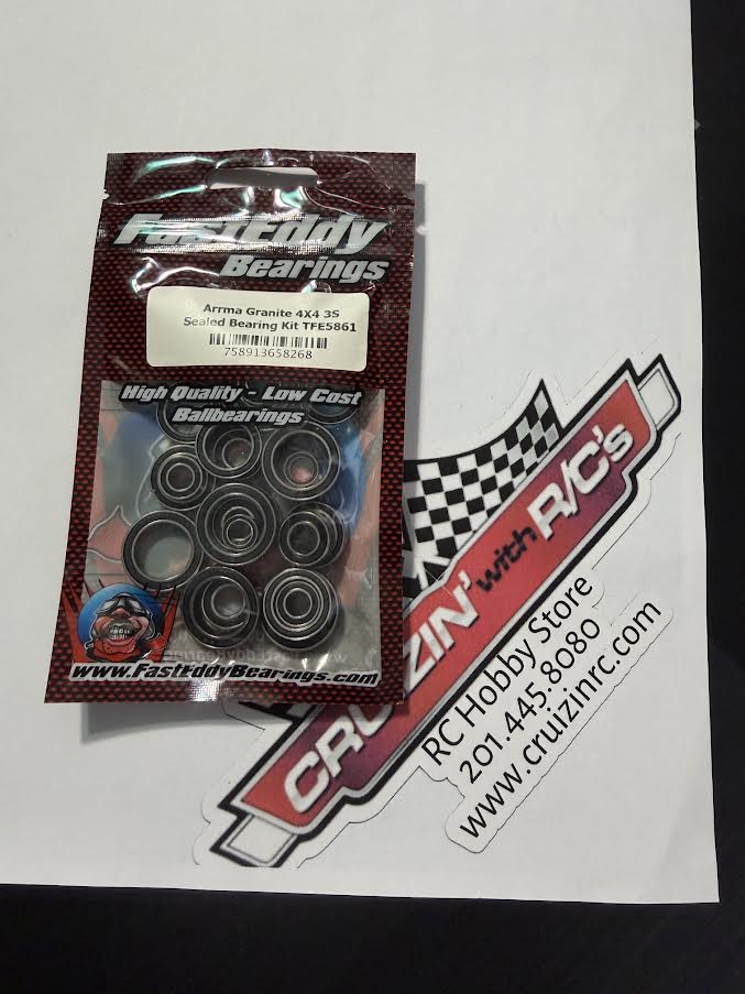 Fast Eddy Bearing Part #TFE5861 Arrma Granite 4X4 3S Sealed Bearing Kit