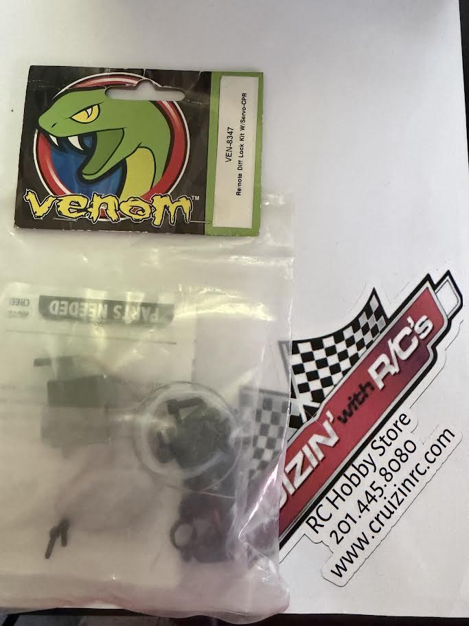 Venom Racing Part #VEN-8347 Remote Diff Lock Kit W/Servo-CPR