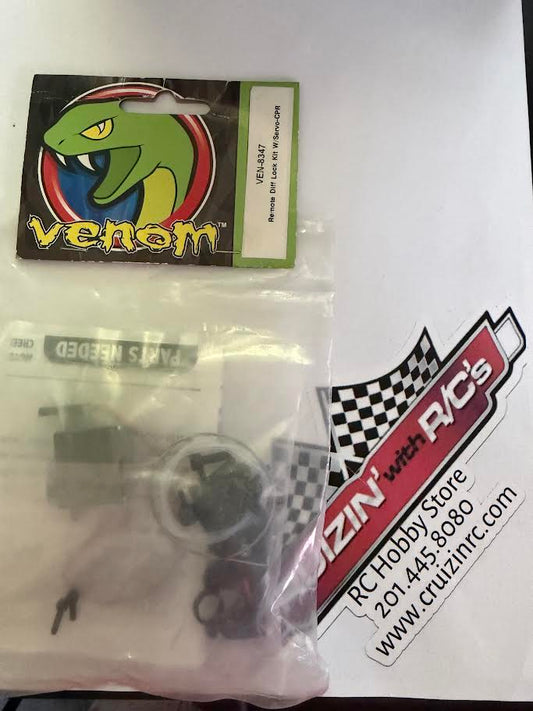 Venom Racing Part #VEN-8347 Remote Diff Lock Kit W/Servo-CPR