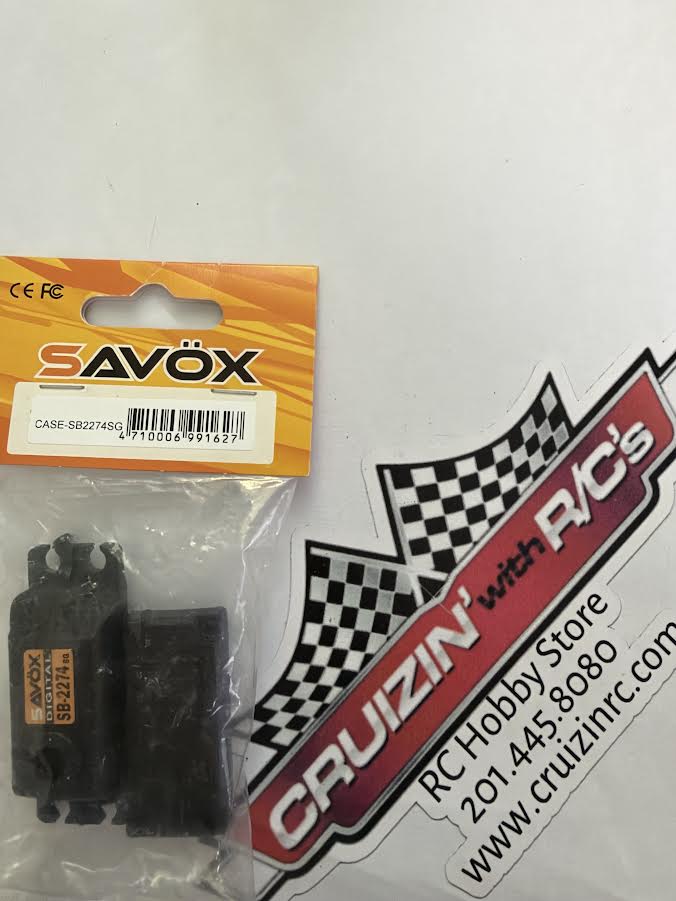 Savox Part #CASE-SB2274SG Upper/Lower Servo Case Set W/Hardware
