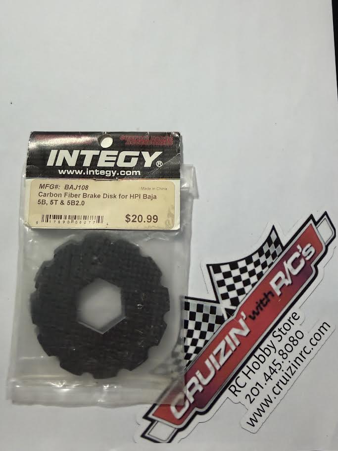 Integy Part #BAJ108 Carbon Fiber Brake Disk for HPI Baja 5B, 5T & 5B2.0