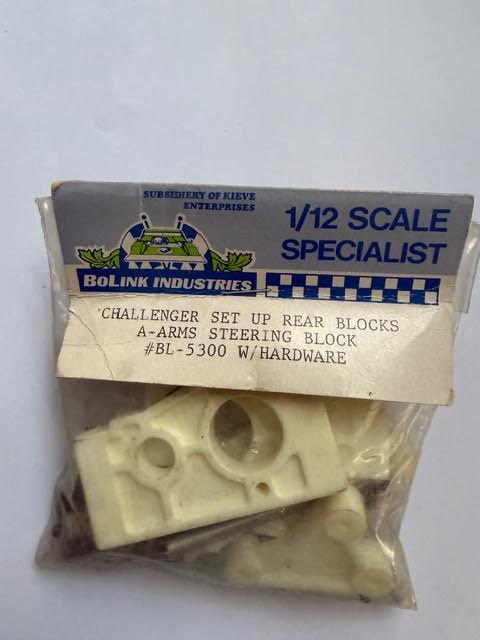 BoLink Part #BL-5300 Challenger Set Up Rear Blocks A-Arms Steering Block w/Hardware - vintage