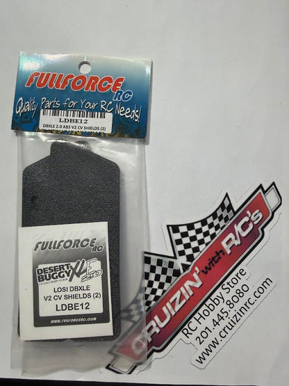 FullForce RC Part #LDBE12 Losi DBXLE 2.0 ABS Rear CV Shields (2ct)