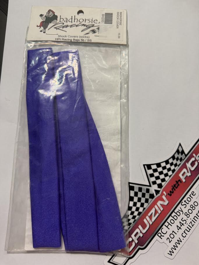 Badhorsie Part #BH200P Shock Covers (Socks) HPI Racing Baja 5b / SS - Purple
