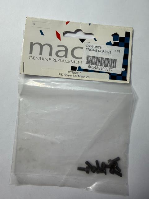 Dynamite Part #DYN0937 PS Screw Set: Mach 26, Mach 28