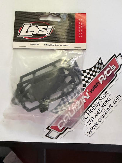 Team Losi Part #LOSB1032 Battery Hold Down Set Mini-DT