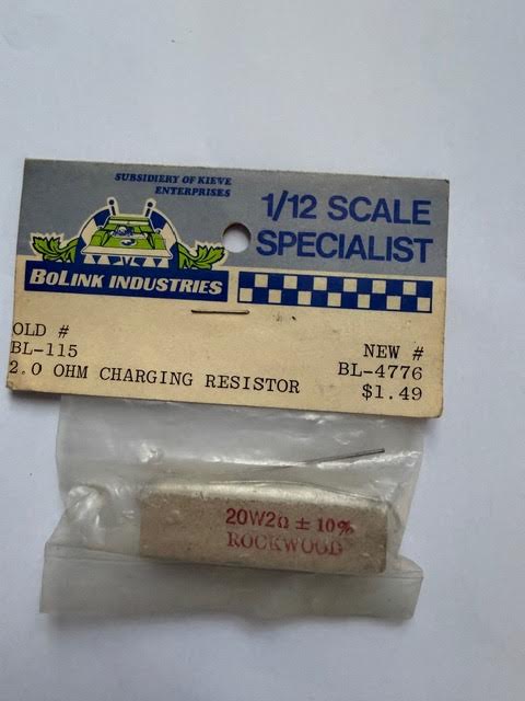 BoLink Part #BL-115 2.0 OHM Charging Resistor - vintage