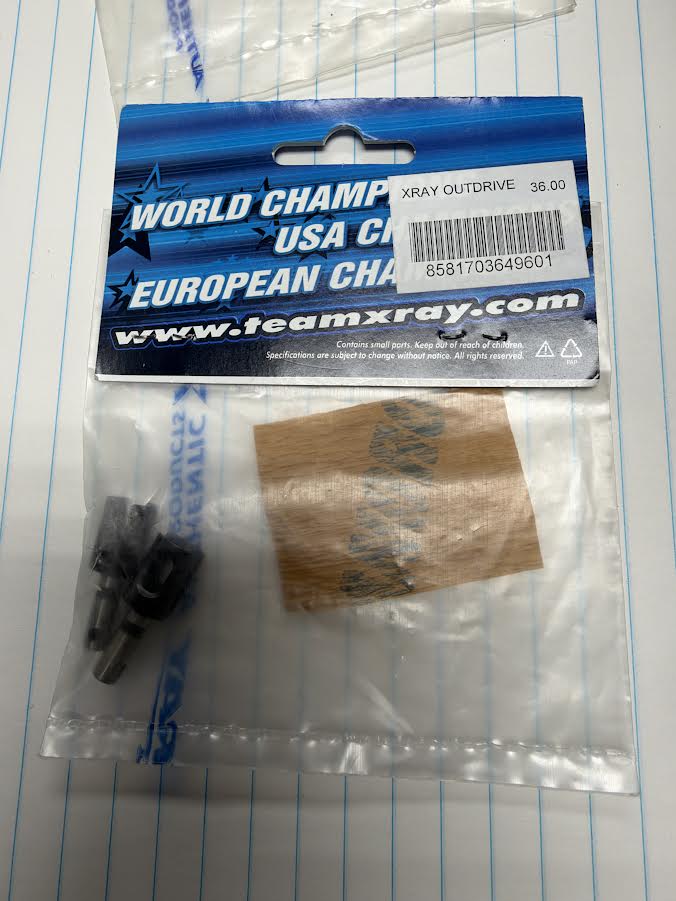 XRay Part #XRA364960-V4 Gear Differential Outdrive Adapter  - HUDY Spring Steel - V4 (2)