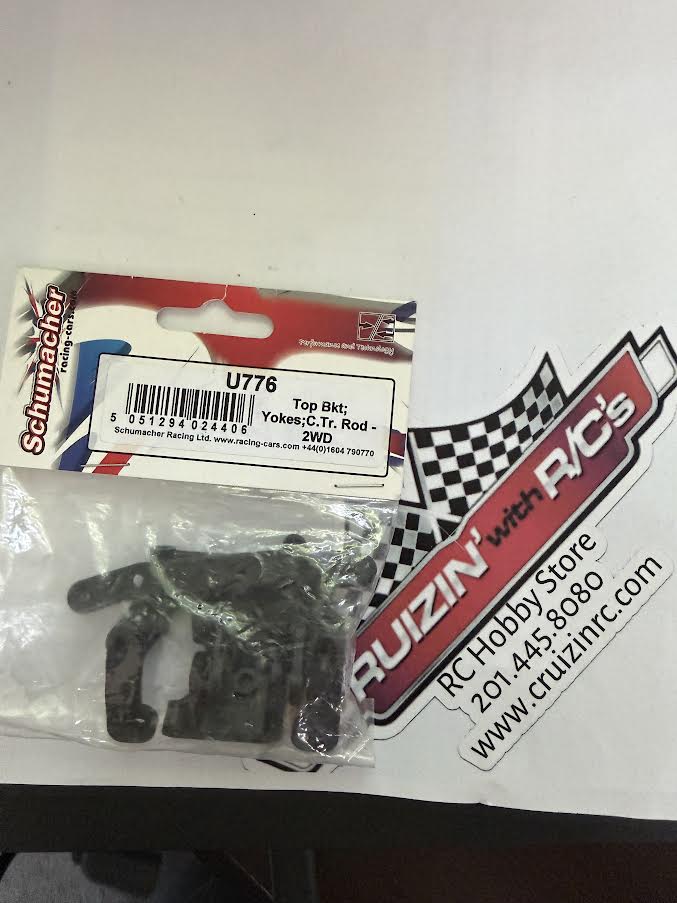 Schumacher Part #U776 Top Bracket Yokes C.Tr. Rod 2WD