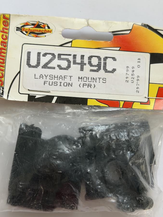 Schumacher Part #SCHU2549C Layshaft Mounts (pair) Fusion