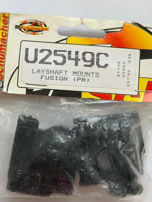 Schumacher Part #SCHU2549C Layshaft Mounts (pair) Fusion