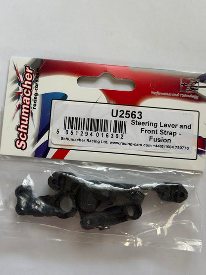 Schumacher Part #SCHU2563 Steering Lever and Front Strap - Menace, Fusion