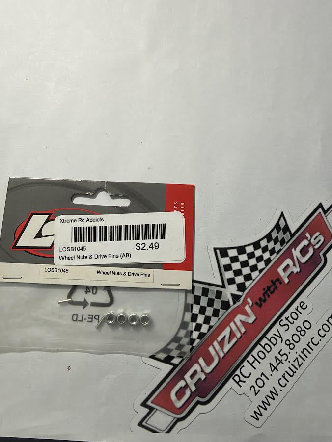 Team Losi Part #LOSB1045 Wheel Nuts & Drive Pins (Mini-T)
