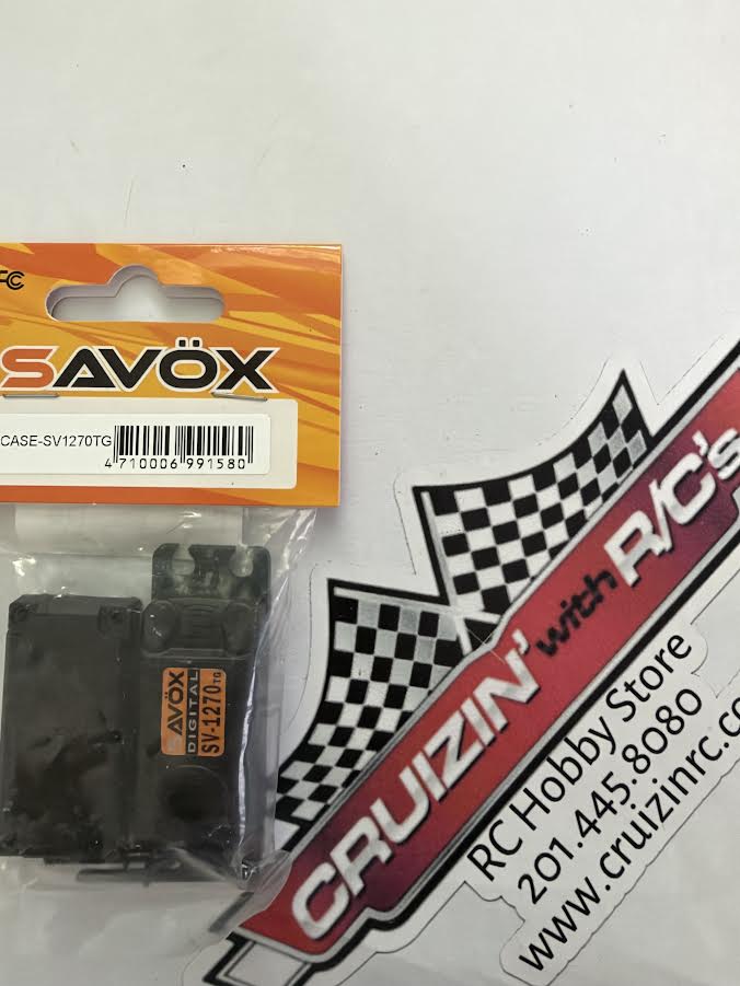 Savox Part #CASE-SV1270TG Top and Bottom with Screws Servo Case