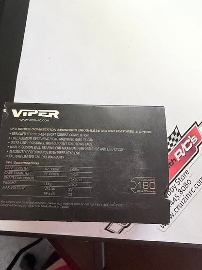 Viper RC Part #8VST 044001 VF4 4000 4x4 Short Course VF4 Competition Sensored Brushless Motor