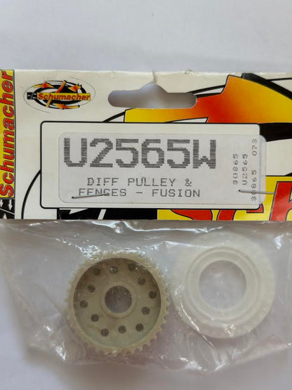 Schumacher Part #SCHU2565W Diff Pulley & Fences - Fusion
