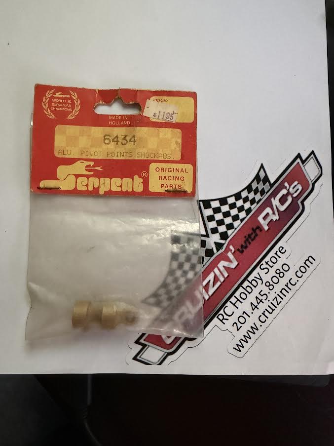Serpent Part #SER6434 Aluminum Pivot Points Shockabs Yellow