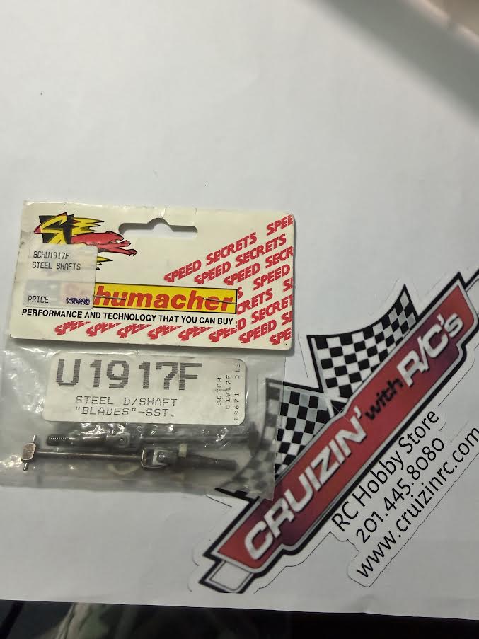 Schumacher Part #U1917F Steel D/Shaft "Blades" - SST
