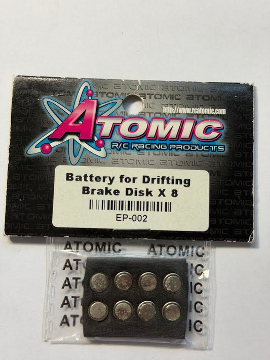 Atomic Part #EP-002 Battery for Drifting Brake Disk x 8