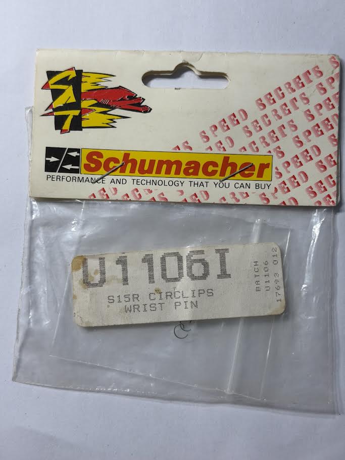 Schumacher Part #SCHU1106I S15R Circlips Wrist Pins