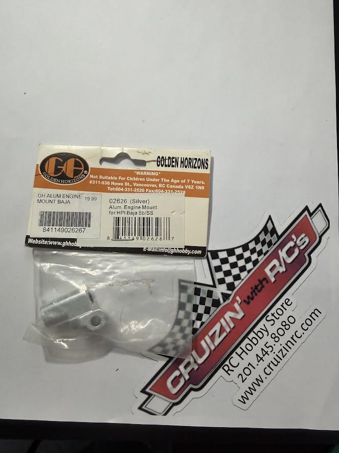 GH Golden Horizons Part #GH02626 Aluminum Engine Mount for HPI Baja 5B/SS