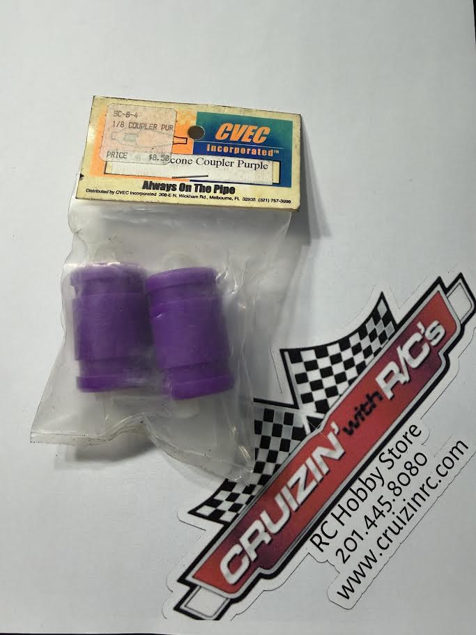 CVEC Nitro Racing Part #SC-8-4 Silicone Coupler Pipe Purple - vintage