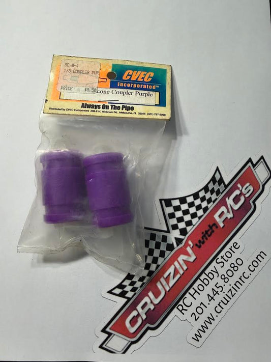 CVEC Nitro Racing Part #SC-8-4 Silicone Coupler Pipe Purple - vintage
