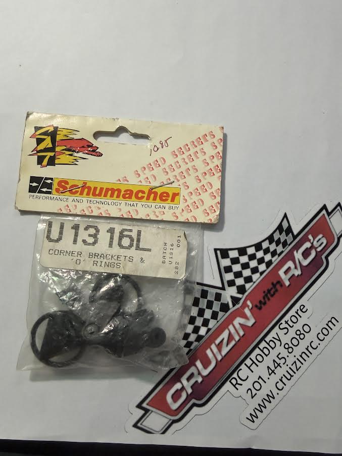 Schumacher Part #U1316L Corner Brackets & 'O' Rings