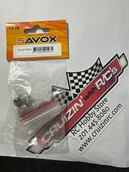 Savox Part #SG-SC1258TG Titanium Gear Set w/Bearing